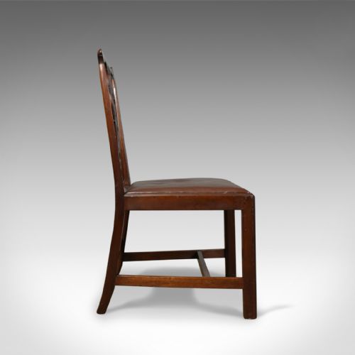 fig 3. Set of Six Antique Dining Chairs, Mahogany, English, Georgian, Chippendale c1800