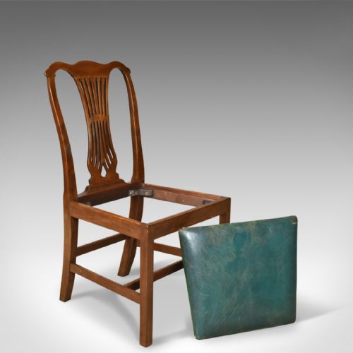 fig 4. Set of Six Dining Chairs, English, Hepplewhite Revival, Victorian, Circa 1880