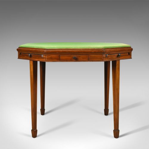 fig 3. Antique Metamorphic Bridge Card Table, Trollope & Colls, Mahogany Games c1920-30