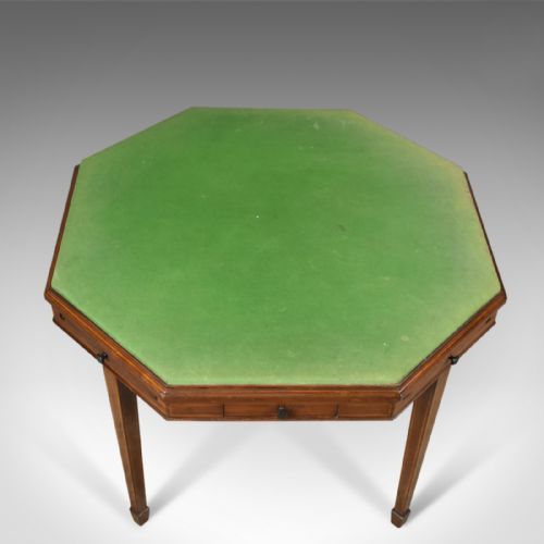 fig 1. Antique Metamorphic Bridge Card Table, Trollope & Colls, Mahogany Games c1920-30