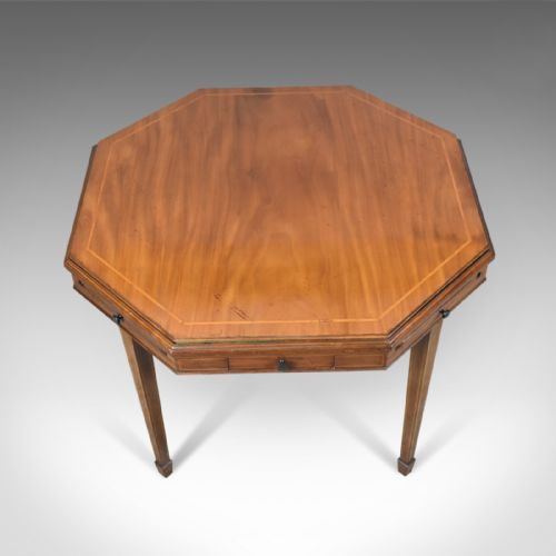 fig 2. Antique Metamorphic Bridge Card Table, Trollope & Colls, Mahogany Games c1920-30