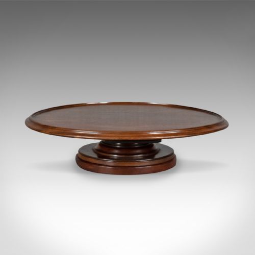 fig 1. Antique Lazy Susan, English, Georgian, Mahogany, Turntable, Circa 1800