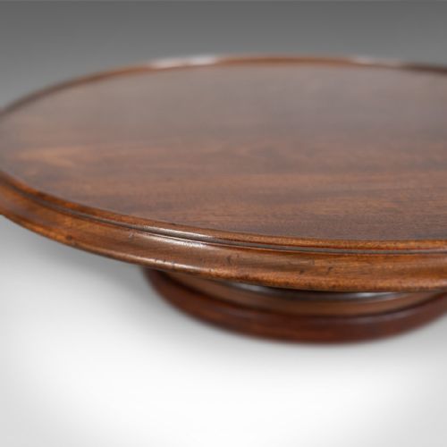 fig 3. Antique Lazy Susan, English, Georgian, Mahogany, Turntable, Circa 1800
