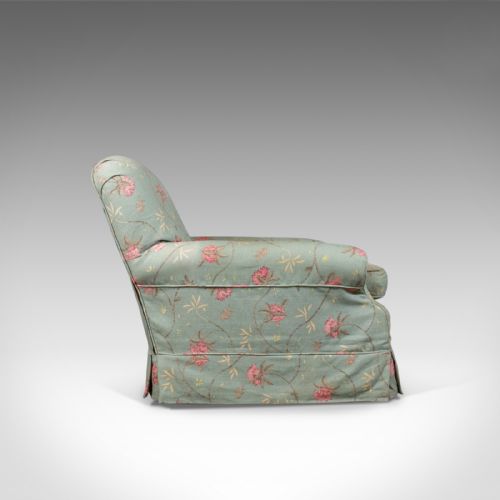 fig 2. Antique Armchair, English, Edwardian, Deep Club Chair, Circa 1910