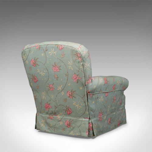 fig 3. Antique Armchair, English, Edwardian, Deep Club Chair, Circa 1910