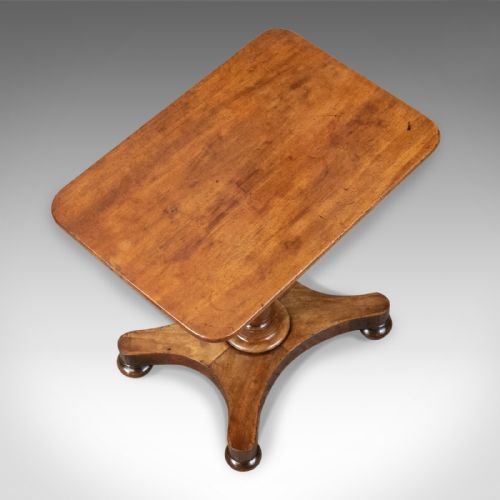 fig 2. Antique Wine Table, English, Regency, Mahogany, Side Table, Circa 1820