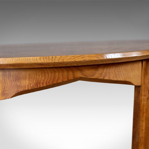 fig 4. Antique Console Table, Cotswold Demi-Lune, Gothic Ecclesiastical Overtones c1910