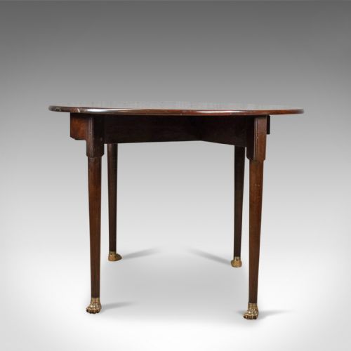 fig 3. Antique Drop Leaf Table, Mahogany, English, Georgian, Drop-Flap Dining c.1760