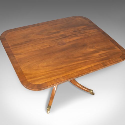 fig 1. Antique Breakfast Table, English, Regency, Mahogany, Tilt-Top, Dining Circa 1820