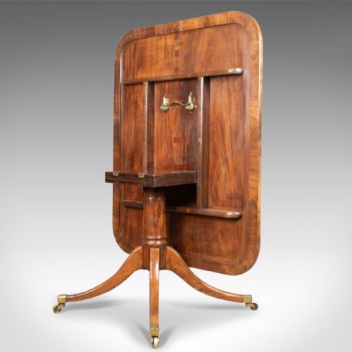 fig 4. Antique Breakfast Table, English, Regency, Mahogany, Tilt-Top, Dining Circa 1820