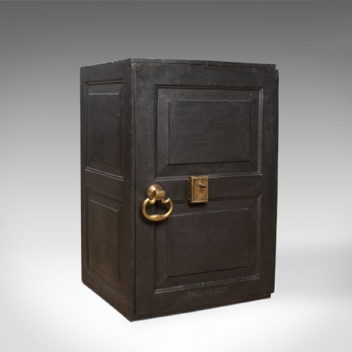 Antique Safe, English, Victorian, Cast Iron, Coalbrookdale, Circa 1880