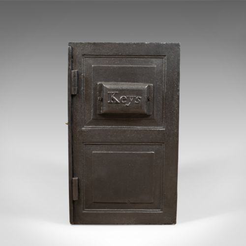 fig 2. Antique Safe, English, Victorian, Cast Iron, Coalbrookdale, Circa 1880