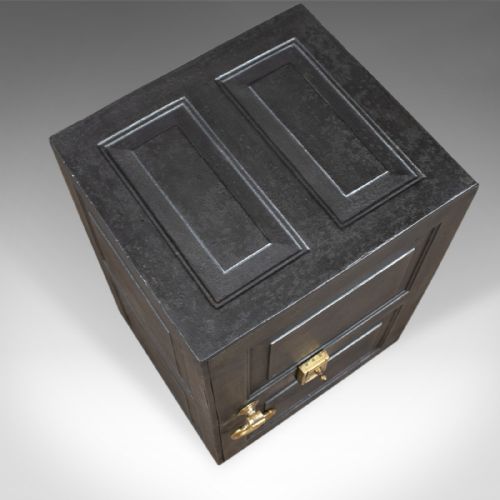 fig 3. Antique Safe, English, Victorian, Cast Iron, Coalbrookdale, Circa 1880