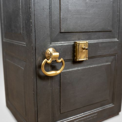 fig 4. Antique Safe, English, Victorian, Cast Iron, Coalbrookdale, Circa 1880