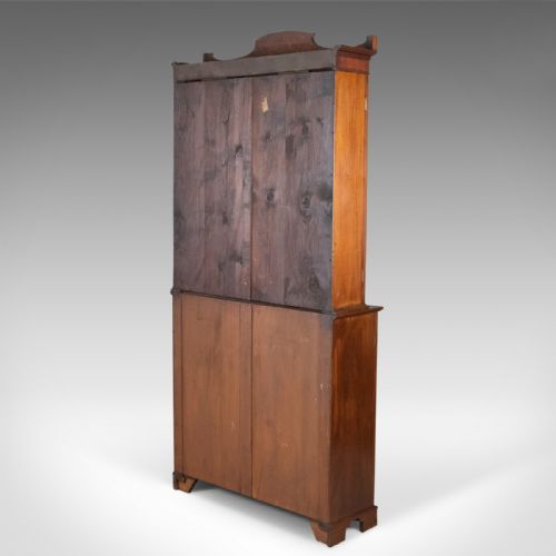 fig 3. Antique Bookcase, English, Victorian, Mahogany, Display Cabinet, Circa 1900