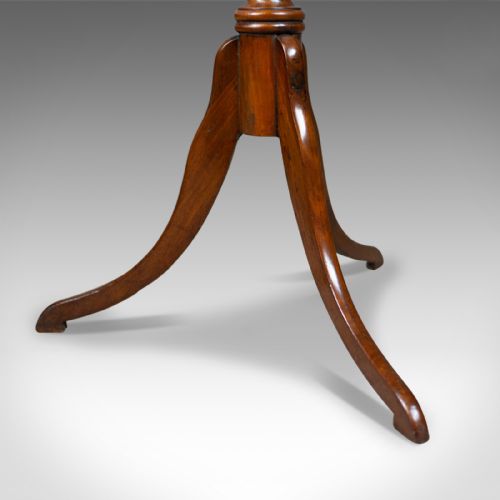 fig 3. Antique Wine Table, Regency, Circular, Side, Mahogany, Circa 1820