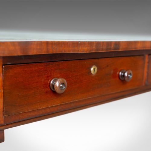 fig 4. Antique Library Table, English, William IV, Mahogany, Cartographers, Circa 1835
