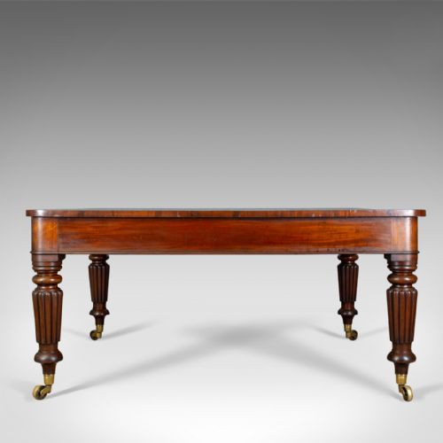 fig 5. Antique Library Table, English, William IV, Mahogany, Cartographers, Circa 1835