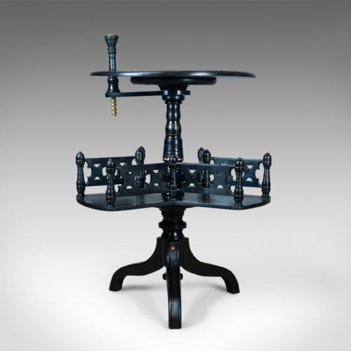 Aesthetic Period Reading Table, English, Victorian, Ebonised, Side, Circa 1880