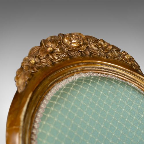 fig 4. Pair of Antique, Louis XV Revival, Open Armchairs. French, Giltwood, Circa 1900