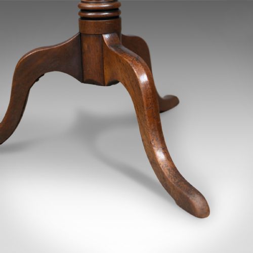 fig 3. Antique Wine Table, Victorian, Circular, Side, Mahogany, Circa 1840