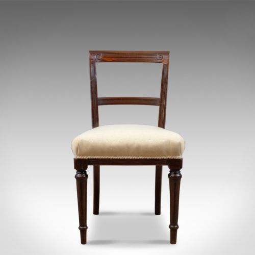 fig 1. Set of Six Antique Dining Chairs, English, Victorian, Mahogany, Shoolbred, c1840