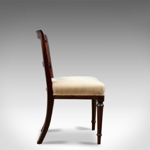 fig 2. Set of Six Antique Dining Chairs, English, Victorian, Mahogany, Shoolbred, c1840