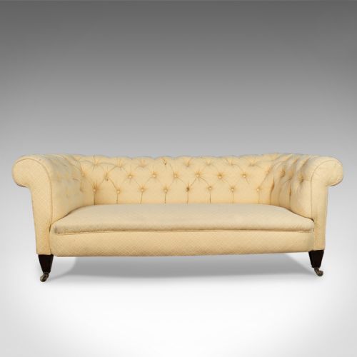 fig 1. Antique Chesterfield Sofa, English, Victorian, 3 Seater Settee, C19th Circa 1890