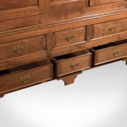 fig 2. Antique Georgian Press Cupboard, English Oak, circa 1800