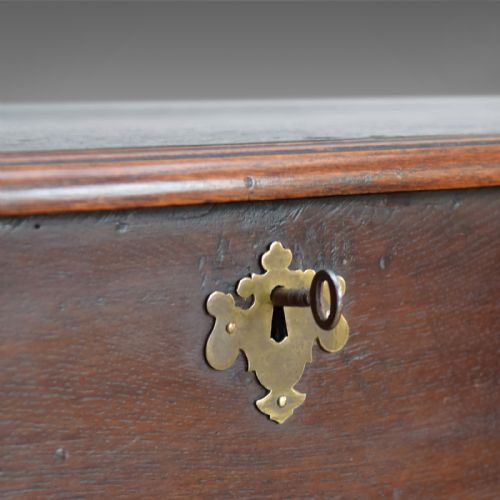 fig 2. Antique Mule Chest, English, Oak, Trunk, Georgian, Circa 1800
