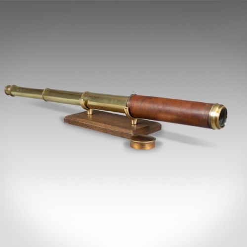 fig 1. Antique Telescope, Dolland, Three Draw, Terrestrial, Astronomical Circa 1830