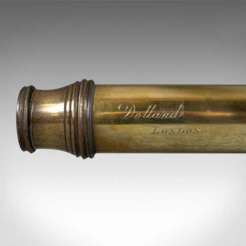 fig 2. Antique Telescope, Dolland, Three Draw, Terrestrial, Astronomical Circa 1830