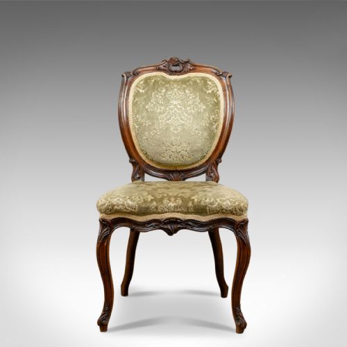 fig 2. Antique Set of Four Dining Chairs, Victorian, Rosewood, Howard & Sons Circa 1880