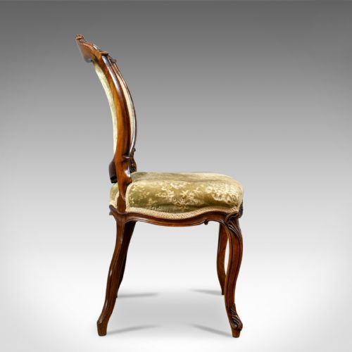 fig 3. Antique Set of Four Dining Chairs, Victorian, Rosewood, Howard & Sons Circa 1880
