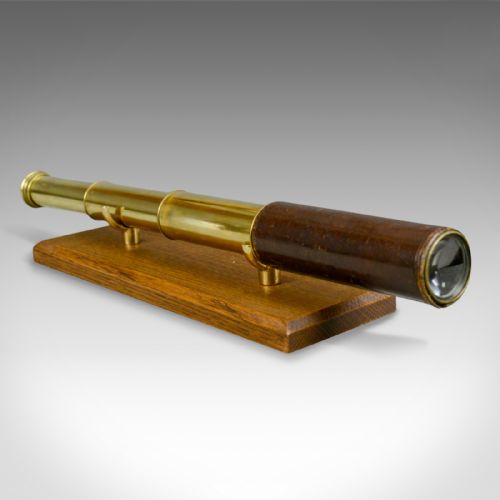 Antique Telescope, 3 Draw, Pocket Refractor, Broadhurst Clarkson, 20th Century