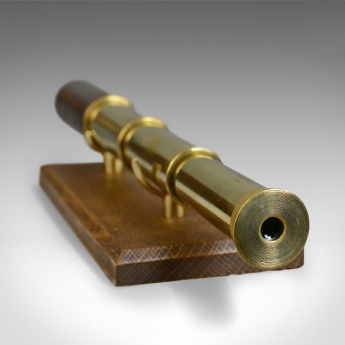 fig 2. Antique Telescope, 3 Draw, Pocket Refractor, Broadhurst Clarkson, 20th Century