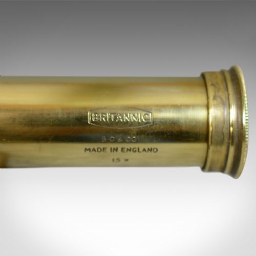 fig 3. Antique Telescope, 3 Draw, Pocket Refractor, Broadhurst Clarkson, 20th Century