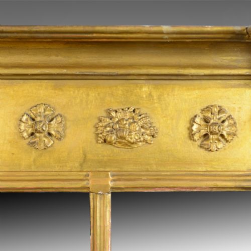 fig 2. Antique Overmantel Mirror, English, Regency, Early 19th Century, Wall Circa 1820