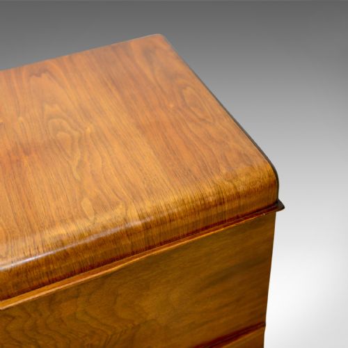 fig 4. Vintage '30's Canadian Cedar Storage Trunk, Blanket Chest, Art Deco Period