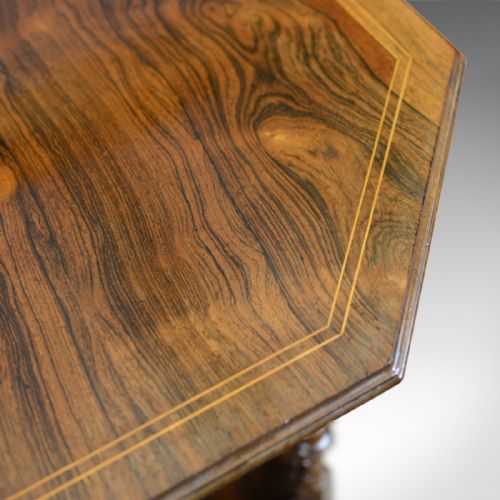 fig 2. Antique Side Table, English, Victorian, Rosewood, Occasional, Circa 1890