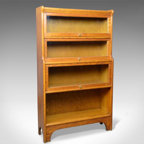 Antique Barrister's Bookcase, Four Section, Glazed, Globe Wernicke Taste C.1910