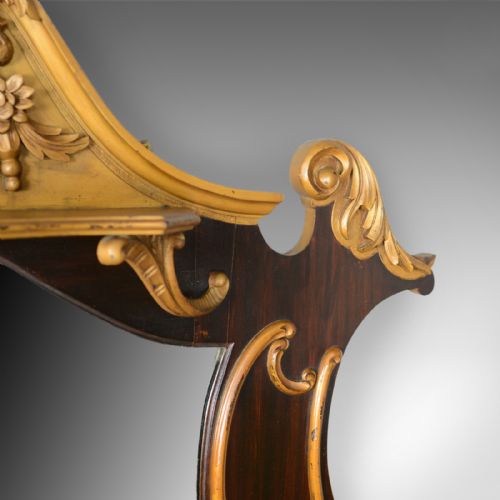fig 3. Large French Rococo Revival Overmantel Mirror, Hall, Ebonsied, Giltwood c.1910