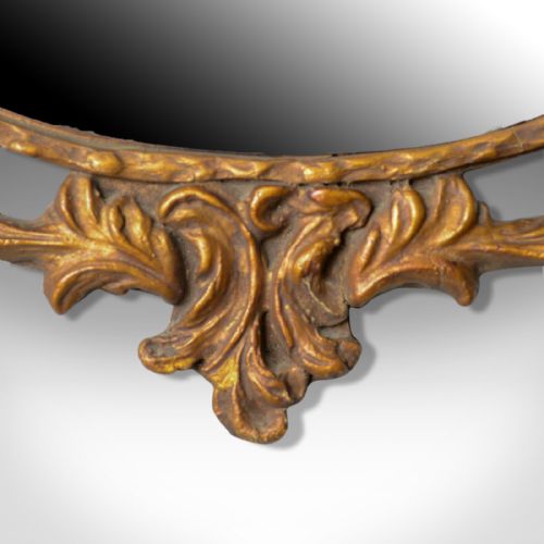 fig 3. Antique Wall Mirror, English, Victorian, Gilt Gesso, Classical Taste, Circa 1880