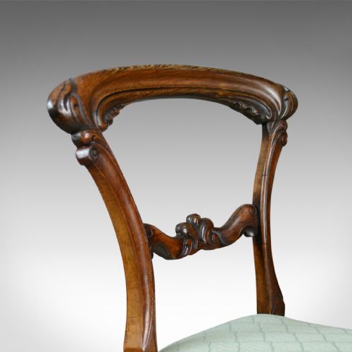 fig 4. Antique Set of Four Dining Chairs, English, William IV, Rosewood, Circa 1835