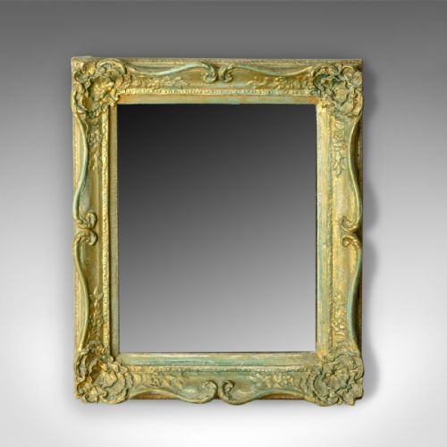 fig 1. Antique Wall Mirror, Victorian, Painted Gilt Gesso Frame, Classical Taste c.1890