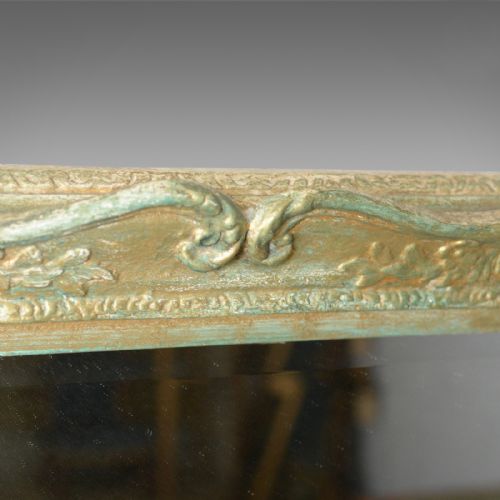 fig 2. Antique Wall Mirror, Victorian, Painted Gilt Gesso Frame, Classical Taste c.1890