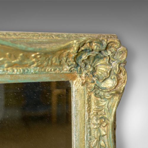 fig 3. Antique Wall Mirror, Victorian, Painted Gilt Gesso Frame, Classical Taste c.1890