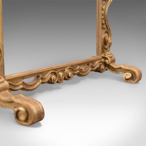 fig 3. Antique Fire Screen, Victorian Gilt Gesso Frame Guard English Early 19th Century