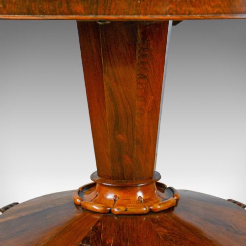 fig 3. William IV, Antique Breakfast Table, English, Rosewood, Tilt Top, Dining, c.1835