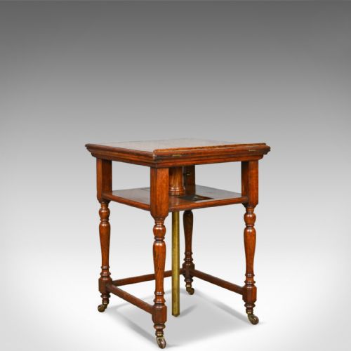 fig 2. Antique, Metamorphic, Side Table, Lectern, Oak, Library, Reading Circa 1860